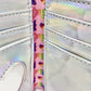 Loungefly Lisa Frank Wallet Iridescent Holographic 90's Prism Purse Inside Damage