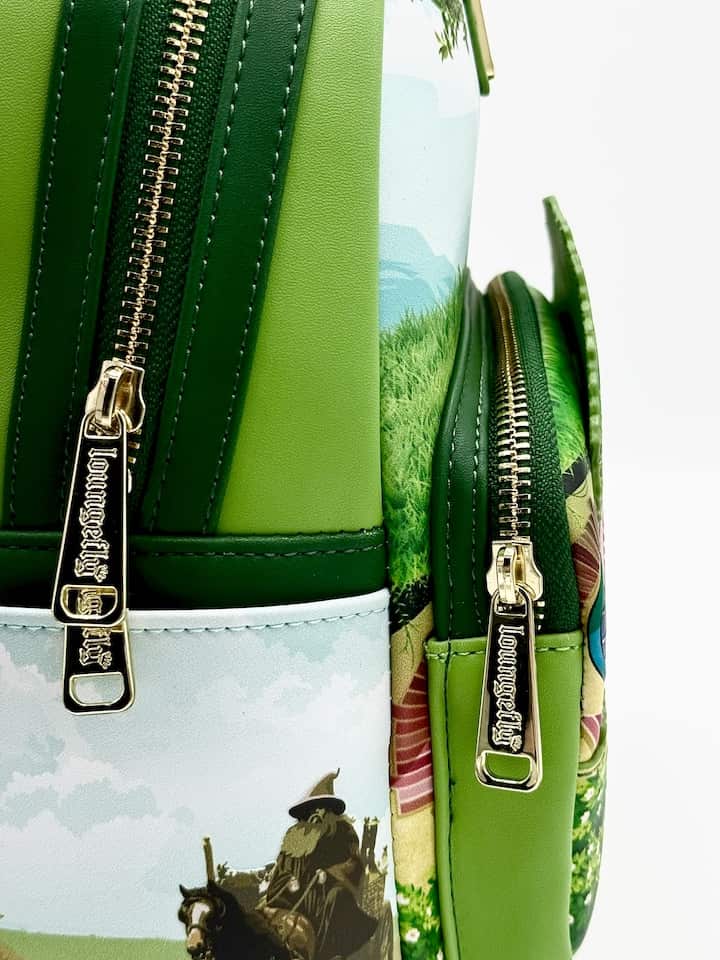 Loungefly Lord of the Rings Mini Backpack The Shire Hobbiton Bag End Zips