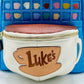 Loungefly Luke's Diner Mini Backpack Gilmore Girls Coffee Bag Front Pocket