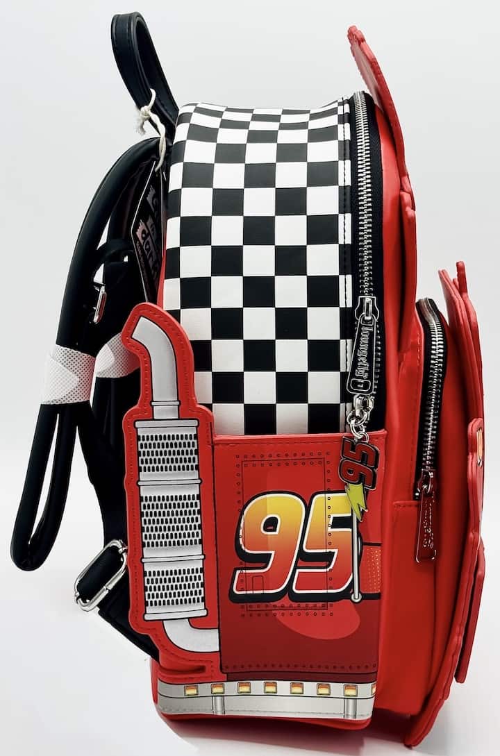 Loungefly Mack Mini Backpack Pixar Cars Truck Glow In The Dark Bag Right Side