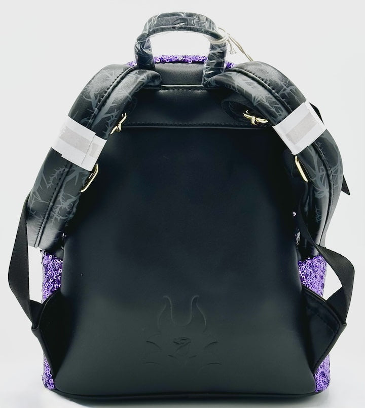 Loungefly Maleficent Sequin Lenticular Mini Backpack Dragon Bag Back