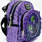 Loungefly Maleficent Sequin Lenticular Mini Backpack Dragon Bag Front Right View