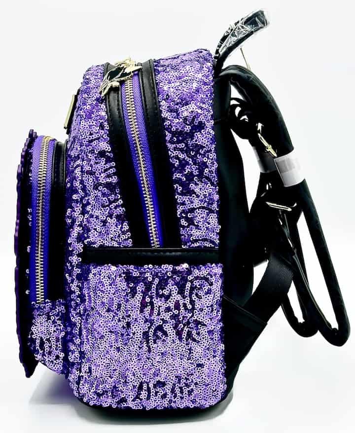 Loungefly Maleficent Sequin Lenticular Mini Backpack Dragon Bag Left Side