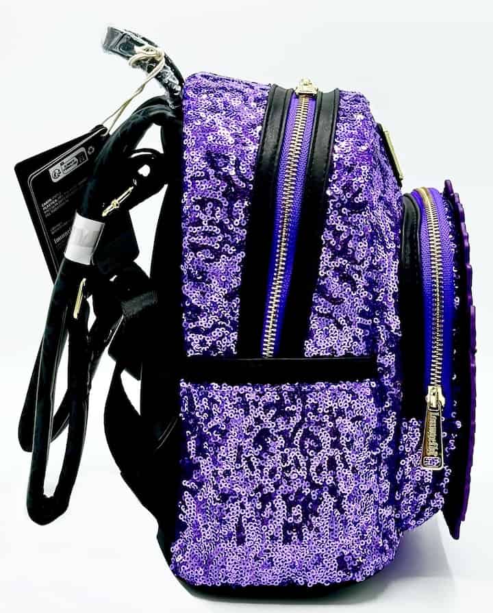 Loungefly Maleficent Sequin Lenticular Mini Backpack Dragon Bag Right Side