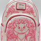 Loungefly Marie Floral Pink Mini Backpack Disney Aristocats Bag Front Full View