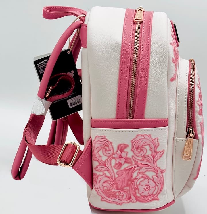 Loungefly Marie Floral Pink Mini Backpack Disney Aristocats Bag Right Side
