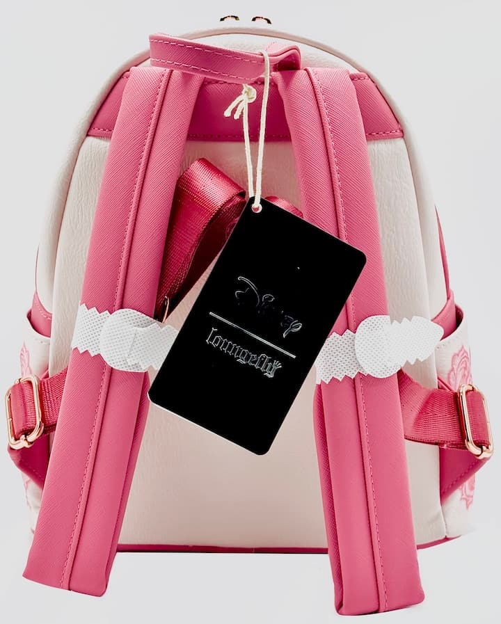 Loungefly Marie Floral Pink Mini Backpack Disney Aristocats Bag Straps