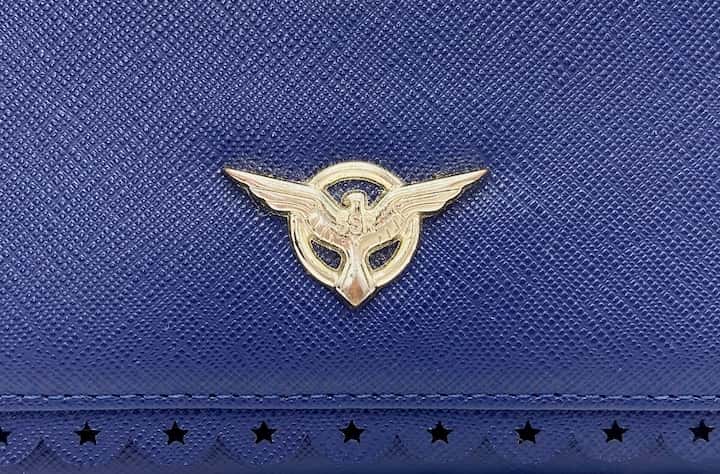 Loungefly Marvel Agent Carter Crossbody Bag & Wallet Purse Front SSR Emblem