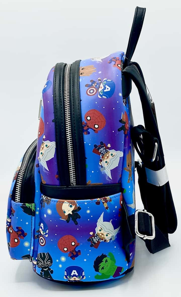 Loungefly Marvel Chibi Mini Backpack Disney Parks Avengers Bag Left Side