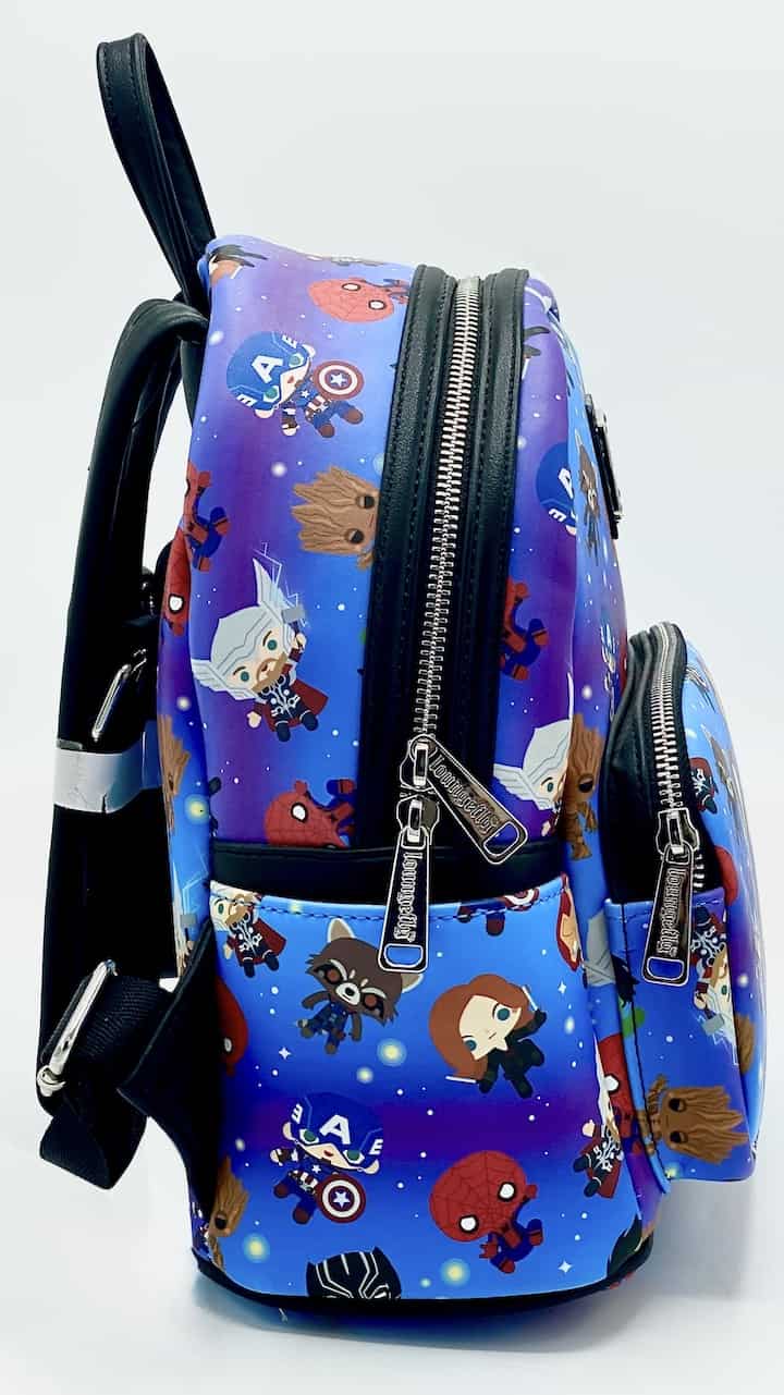 Loungefly Marvel Chibi Mini Backpack Disney Parks Avengers Bag Right Side
