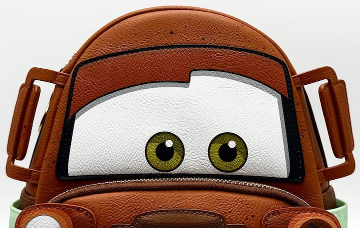 Loungefly Mater Cosplay Mini Backpack Disney Pixar Cars Bag Front Top