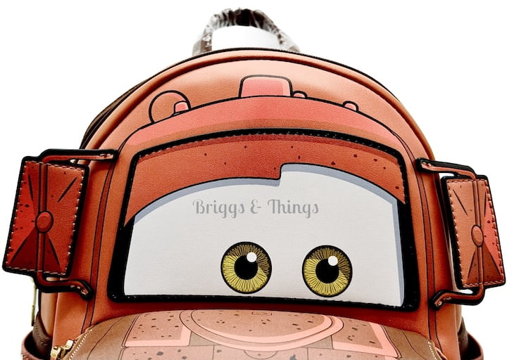 Loungefly Mater Light Up Mini Backpack Disney Pixar Cars Bag Front Top