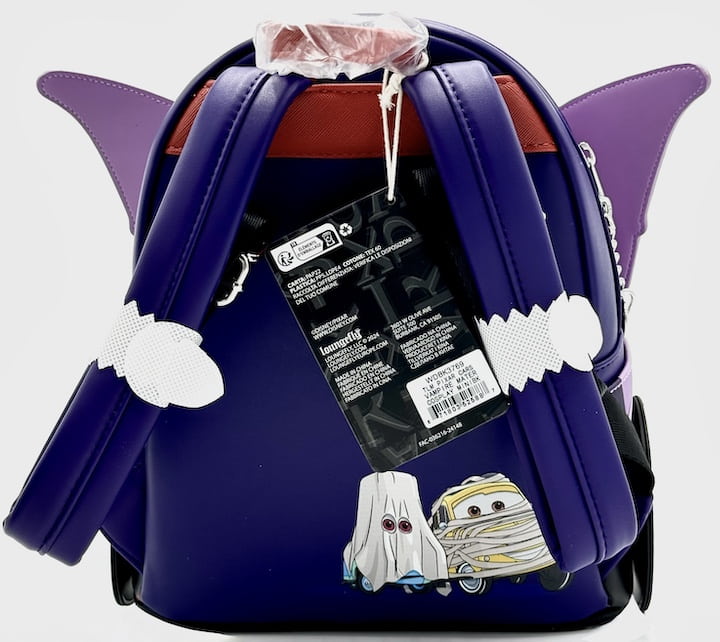 Loungefly Mater Vampire Mini Backpack Disney Pixar Cars Halloween Bag Straps