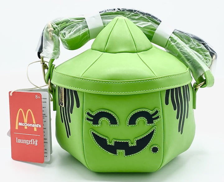 Loungefly McGoblin Crossbody Bag McDonalds Happy Meal Pail Glow Front