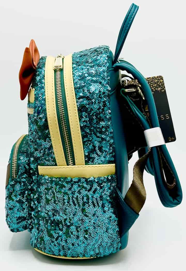 Loungefly Merida Sequin Mini Backpack Disney Pixar Brave Bag Left Side
