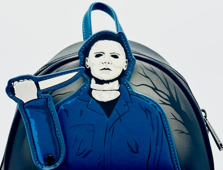 Loungefly Michael Myers House Mini Backpack Halloween 2 Bag Front Full View Front Angle 1