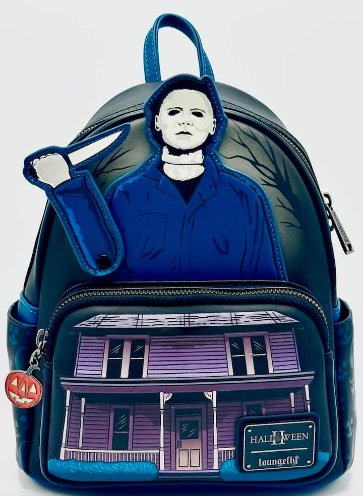 Loungefly Michael Myers House Mini Backpack Halloween 2 Bag Front Full View