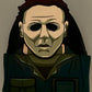 Loungefly Michael Myers Mini Backpack Halloween Mask Cosplay Bag Glow In The Dark Effect