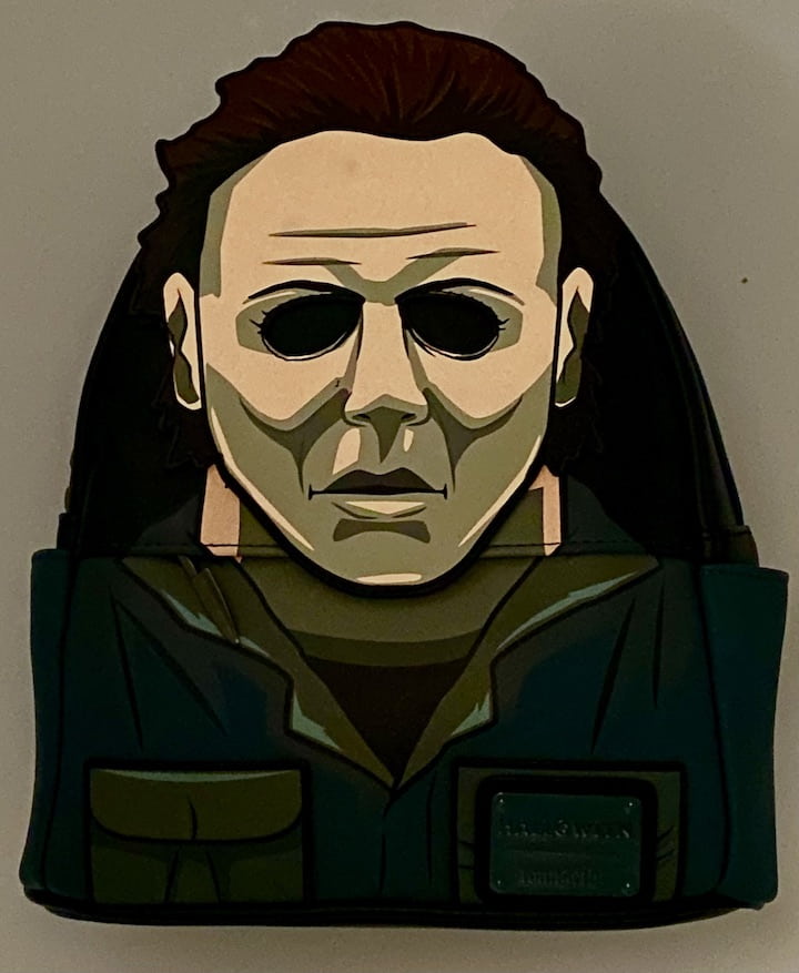Loungefly Michael Myers Mini Backpack Halloween Mask Cosplay Bag Glow In The Dark Effect