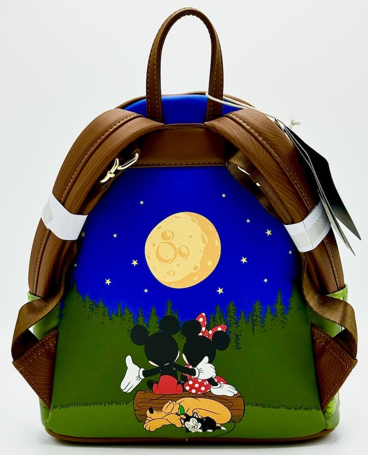 Loungefly Mickey Minnie Mouse Camping Mini Backpack Disney Bag Back