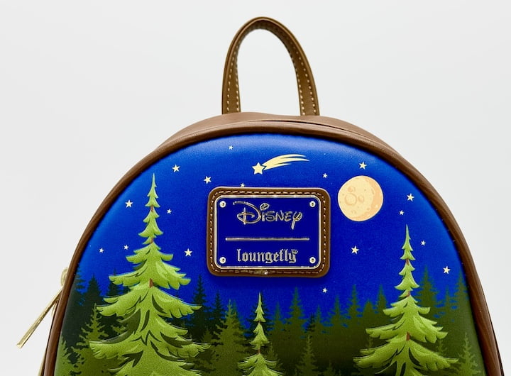 Loungefly Mickey Minnie Mouse Camping Mini Backpack Disney Bag Front Enamel Logo