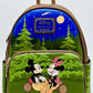 Loungefly Mickey Minnie Mouse Camping Mini Backpack Disney Bag Front Full View