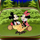 Loungefly Mickey Minnie Mouse Camping Mini Backpack Disney Bag Front Pocket Artwork