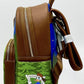 Loungefly Mickey Minnie Mouse Camping Mini Backpack Disney Bag Left Side Donald Duck Artwork