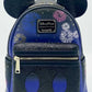 Loungefly Mickey Mouse Castle Fireworks Mini Backpack Disney Parks Bag Front Full View