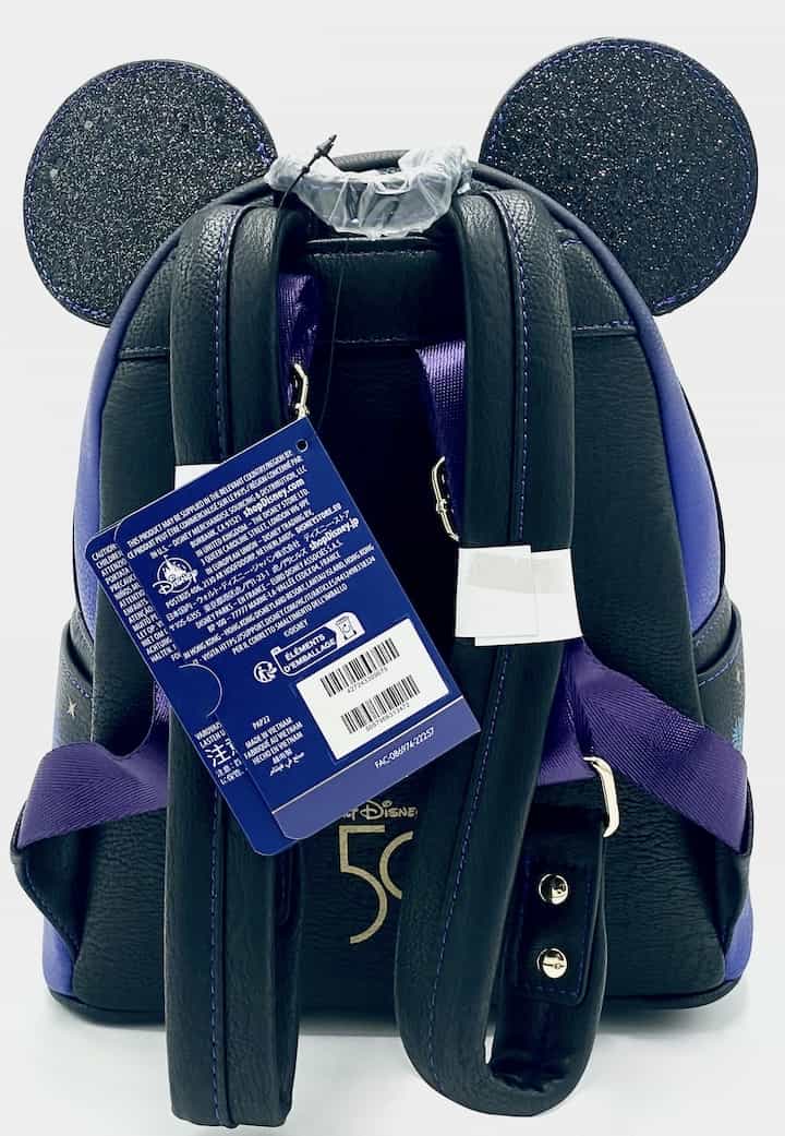 Loungefly Mickey Mouse Castle Fireworks Mini Backpack Disney Parks Bag Straps
