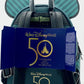 Loungefly Mickey Mouse Haunted Mansion Mini Backpack Phantom Manor Bag Label