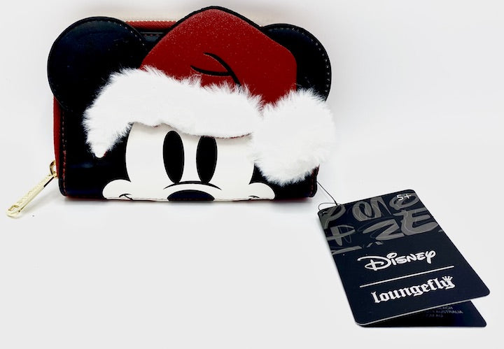 Loungefly Mickey Mouse Santa Wallet Disney Father Christmas Purse Front