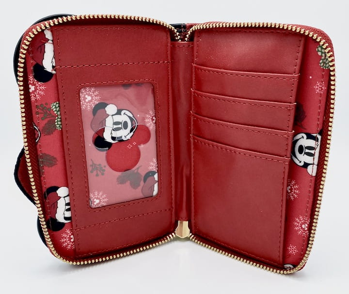 Loungefly Mickey Mouse Santa Wallet Disney Father Christmas Purse Inside
