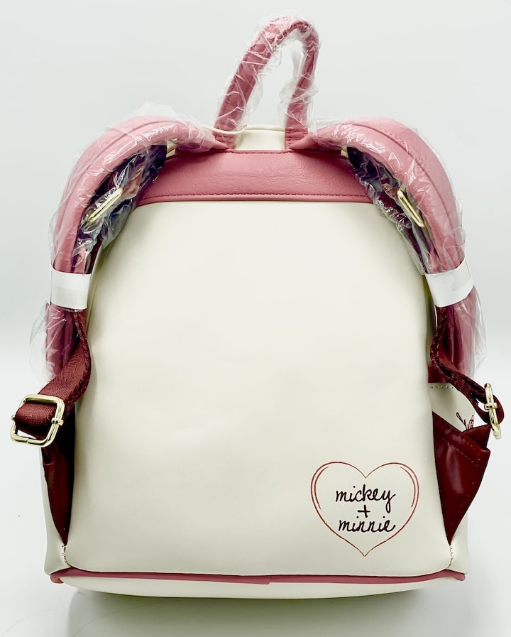 Loungefly Mickey and Minnie Mouse Forever Mini Backpack Floral Bag Back