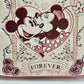 Loungefly Mickey and Minnie Mouse Forever Mini Backpack Floral Bag Front Character Artwork