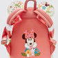 Loungefly Minnie Mouse Floral Sequin Mini Backpack Disney Spring Bag Back