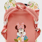 Loungefly Minnie Mouse Floral Sequin Mini Backpack Disney Spring Bag Back