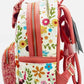 Loungefly Minnie Mouse Floral Sequin Mini Backpack Disney Spring Bag Left Side