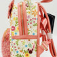 Loungefly Minnie Mouse Floral Sequin Mini Backpack Disney Spring Bag Left Side