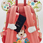 Loungefly Minnie Mouse Floral Sequin Mini Backpack Disney Spring Bag Straps