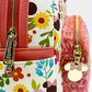 Loungefly Minnie Mouse Floral Sequin Mini Backpack Disney Spring Bag Zips