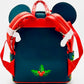 Loungefly Minnie Mouse Holly Holiday Mini Backpack Christmas Bag Back