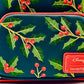 Loungefly Minnie Mouse Holly Holiday Mini Backpack Christmas Bag Front Logo