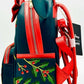 Loungefly Minnie Mouse Holly Holiday Mini Backpack Christmas Bag Left Side