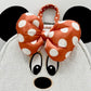 Loungefly Minnie Mouse Sequin Ghost Mini Backpack Glow Halloween Bag Front Top Bow And Ears