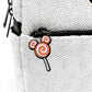 Loungefly Minnie Mouse Sequin Ghost Mini Backpack Glow Halloween Bag Lollipop Keyring
