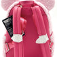 Loungefly Minnie Mouse Strawberry Scented Mini Backpack Sherpa Bag Straps