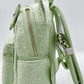 Loungefly Mint Green Sequin Mini Backpack Minnie Mouse Disney Parks Left Side