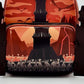 Loungefly Mordor Black Gates Mini Backpack Lord of the Rings Bag Front Bottom Open
