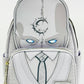 Loungefly Mr Knight Mini Backpack Disney Marvel Moon Knight Bag Front Full View Eyes Light On